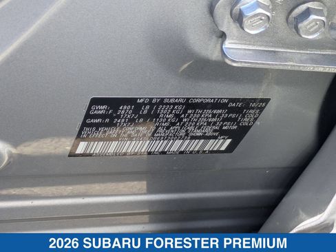 Certified 2026 Subaru Forester Premium AWD/4WD image 38