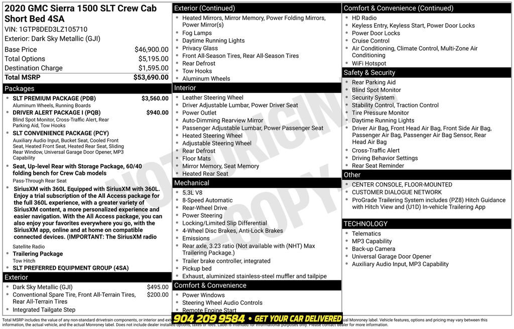 Used 2020 GMC Sierra 1500 SLT w/ SLT Premium Package RWD image 42