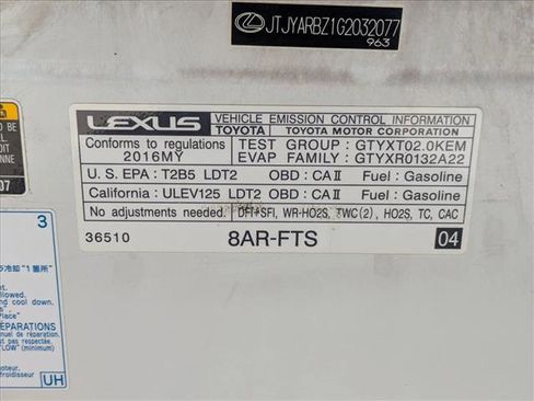 Used 2016 Lexus NX 200t FWD w/ Premium Package image 24