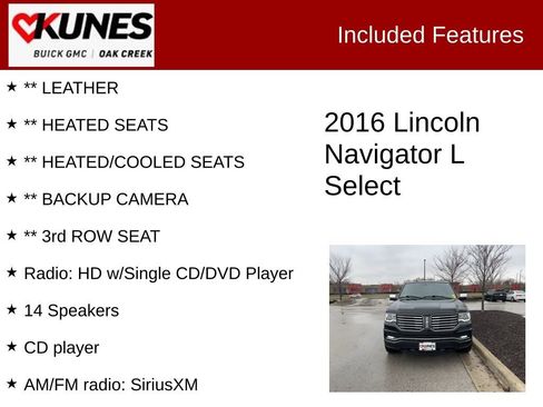 Used 2016 Lincoln Navigator L Select image 2