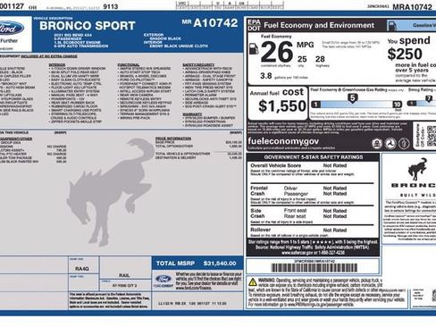 Used 2021 Ford Bronco Sport Big Bend AWD/4WD image 24
