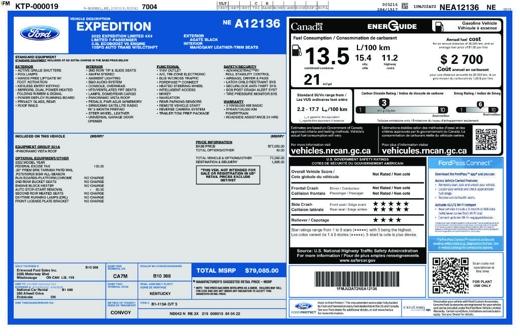 Used 2022 Ford Expedition Limited AWD/4WD image 57