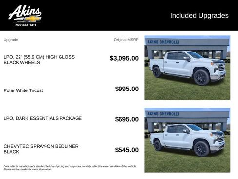 Used 2026 Chevrolet Silverado 1500 LTZ w/ LPO, Dark Essentials Package AWD/4WD image 5