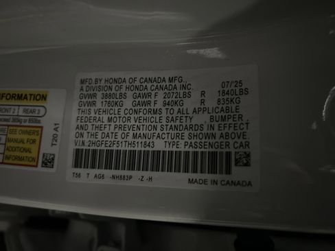 Certified 2026 Honda Civic Sport image 36