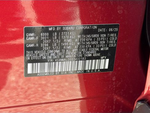 Certified 2025 Subaru Ascent Limited w/ Popular Package #2 AWD/4WD image 46