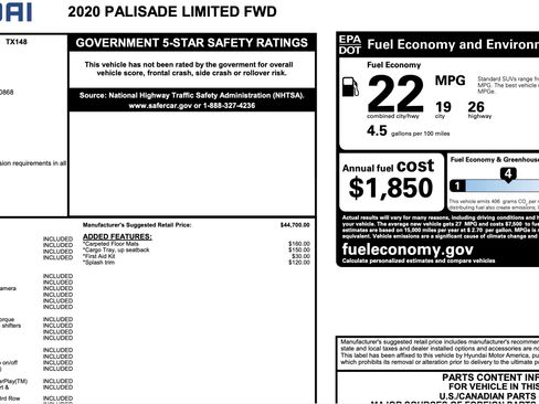 Used 2020 Hyundai Palisade Limited FWD image 3