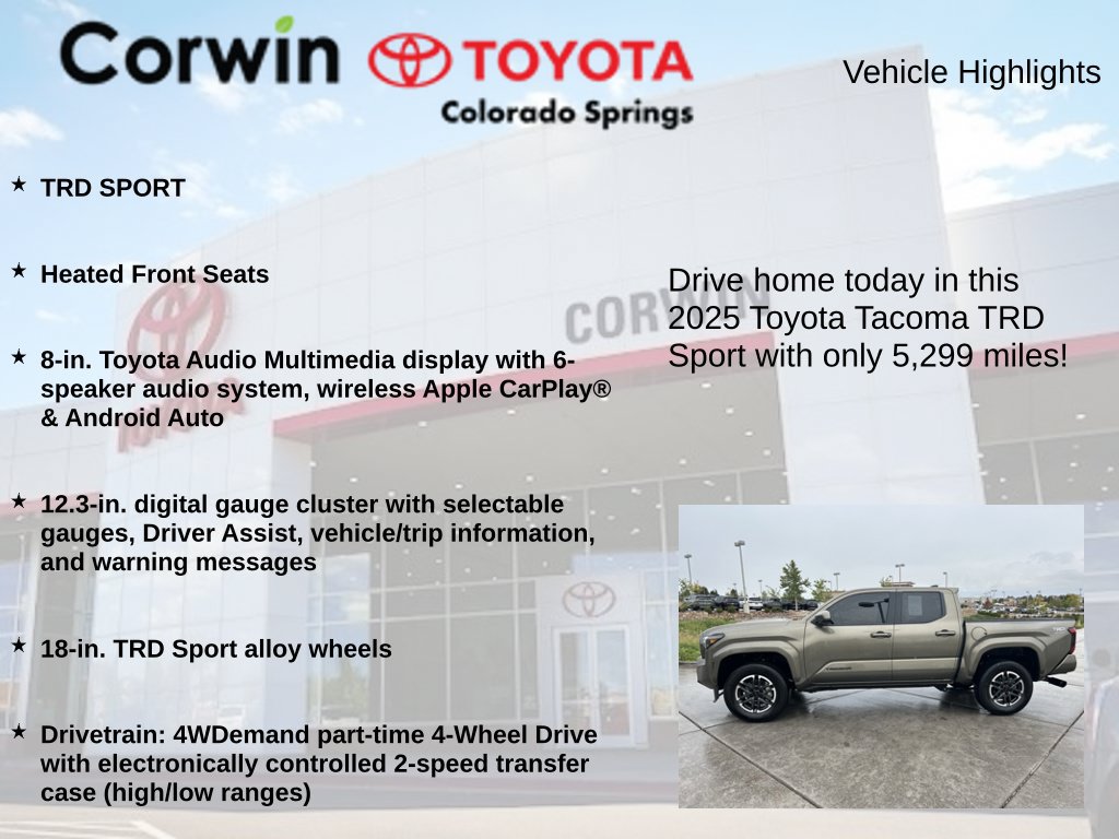 Used 2025 Toyota Tacoma TRD Sport AWD/4WD image 6