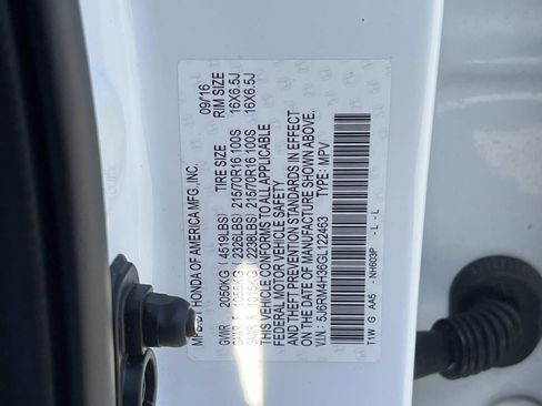Used 2016 Honda CR-V LX image 33