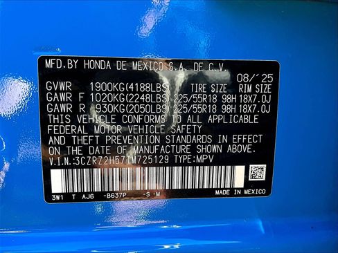 Certified 2026 Honda HR-V Sport image 19