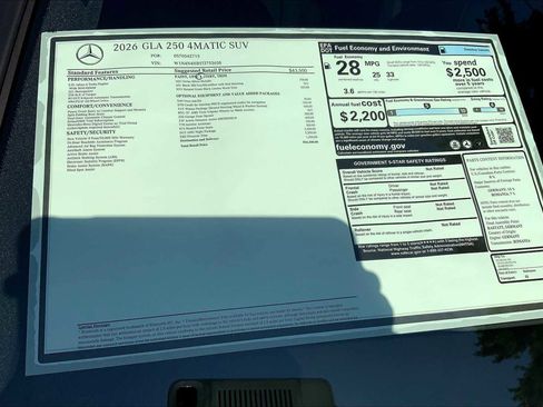 New 2026 Mercedes-Benz GLA 250 4MATIC image 26