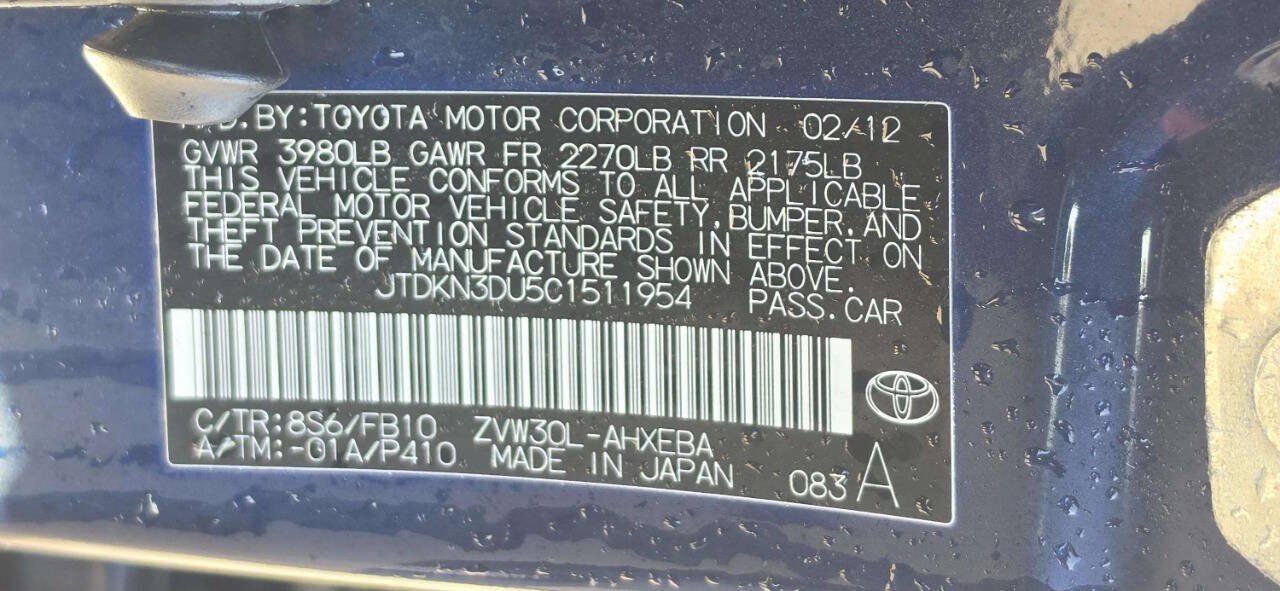 Used 2012 Toyota Prius Two FWD image 9