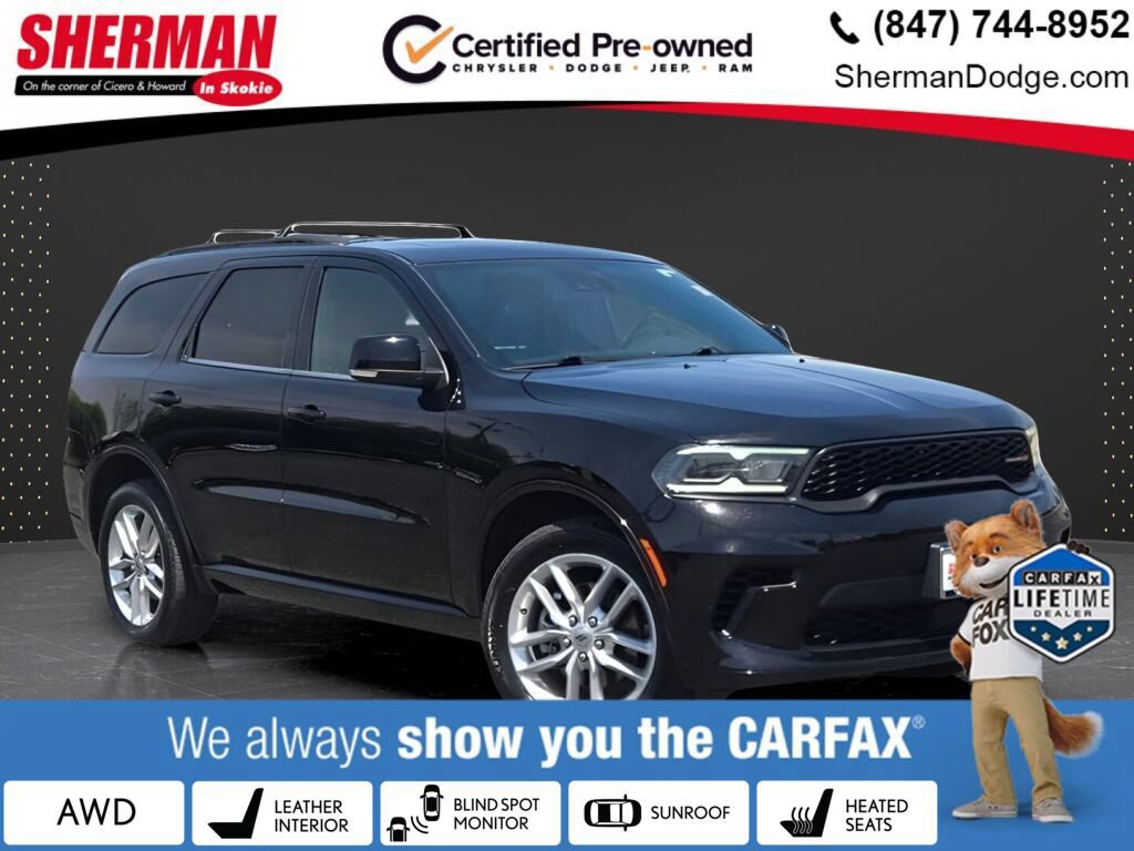 Certified 2024 Dodge Durango GT AWD/4WD image 1