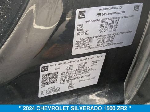 Used 2024 Chevrolet Silverado 1500 ZR2 w/ Technology Package AWD/4WD image 34