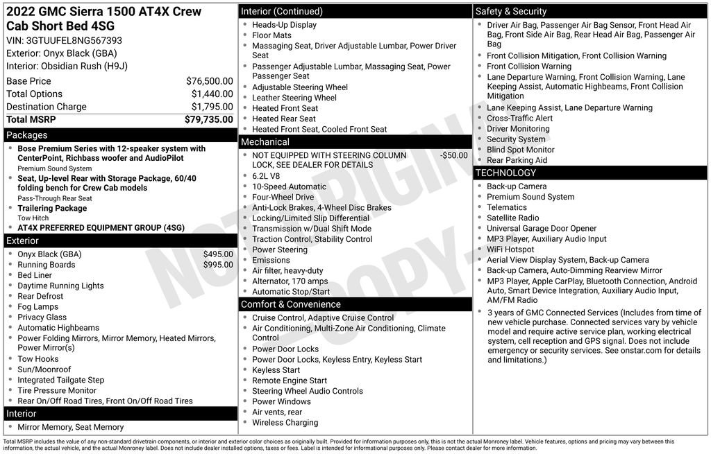 Used 2022 GMC Sierra 1500 AT4X AWD/4WD image 5