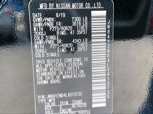 Used 2020 Nissan Armada SL w/ Premium Package image 33