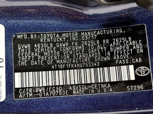 Used 2017 Toyota Camry LE FWD image 28