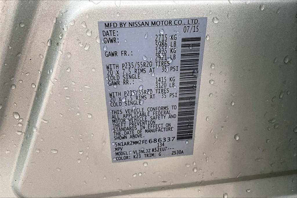 Used 2015 Nissan Pathfinder Platinum FWD image 28