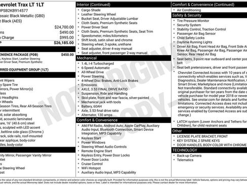 Used 2019 Chevrolet Trax LT w/ LT Convenience Package AWD/4WD image 25