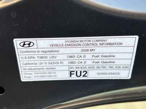 Certified 2026 Hyundai Elantra Hybrid w/ Cargo Package FWD image 29
