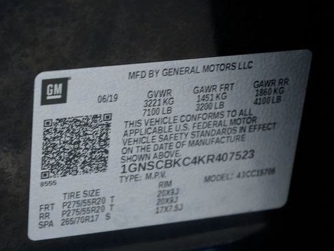 Used 2019 Chevrolet Tahoe LT w/ LT Midnight Edition RWD image 59