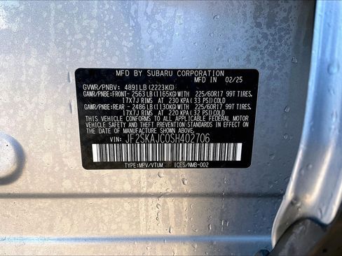 Certified 2025 Subaru Forester Wilderness AWD/4WD image 33