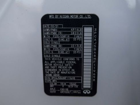 Used 2021 INFINITI QX50 Luxe w/ Cargo Package image 17