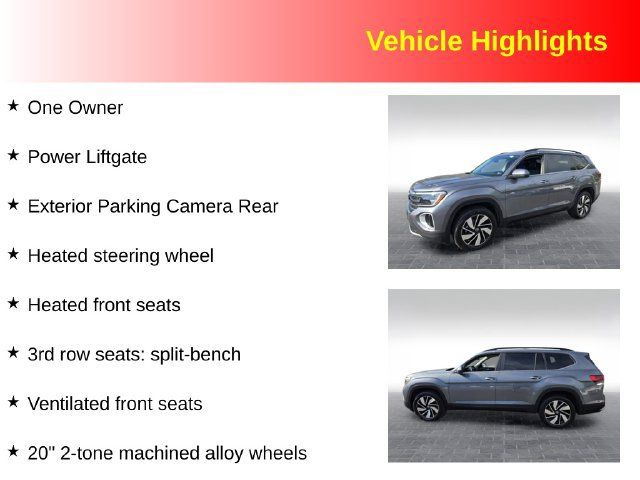Used 2025 Volkswagen Atlas SE AWD/4WD image 3