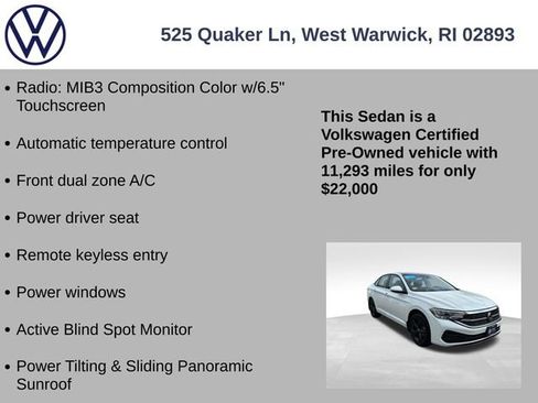 Certified 2023 Volkswagen Jetta SE w/ Panoramic Sunroof Package FWD image 13