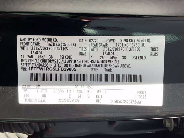 Used 2020 Ford F150 Raptor w/ Equipment Group 801A Mid AWD/4WD image 46