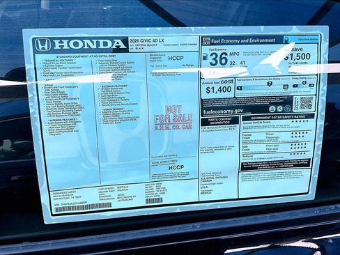 New 2026 Honda Civic LX image 18