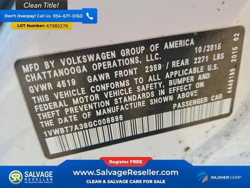 Used 2016 Volkswagen Passat 1.8T SE image 16