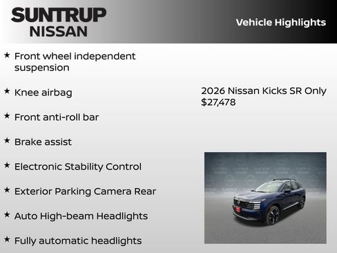 New 2026 Nissan Kicks SR image 23