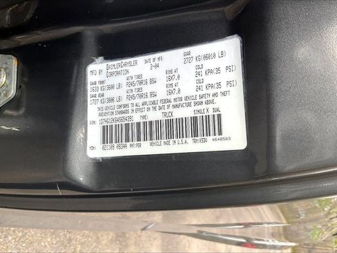 Used 2004 Dodge Dakota 4x4 Club Cab w/ Tire & Handling Group image 17