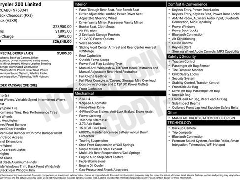 Used 2015 Chrysler 200 Limited w/ Spring Special Group image 2