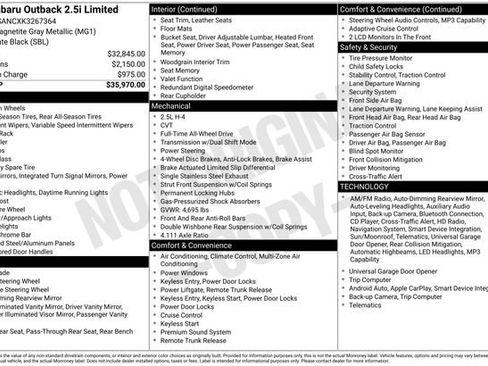 Used 2019 Subaru Outback 2.5i Limited image 5