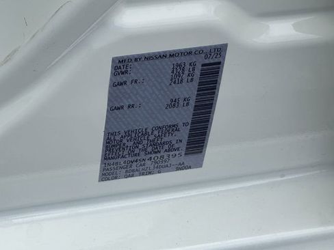 New 2025 Nissan Altima 2.5 SV w/ SV Premium Package image 26