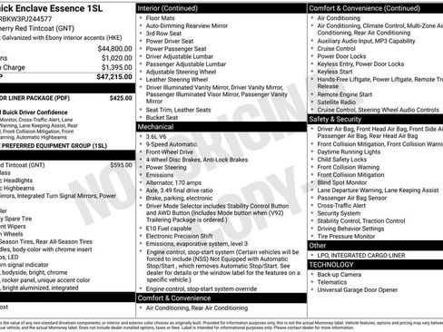 Used 2023 Buick Enclave Essence w/ LPO, Floor Liner Package FWD image 24
