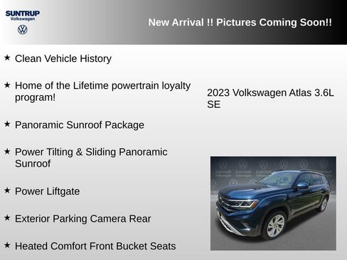 Used 2023 Volkswagen Atlas SE w/ Panoramic Sunroof Package AWD/4WD image 6