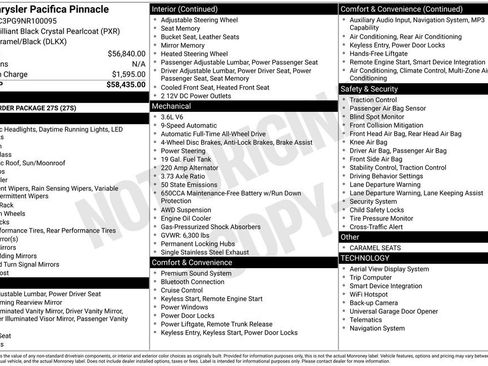 Used 2022 Chrysler Pacifica Pinnacle AWD/4WD image 3