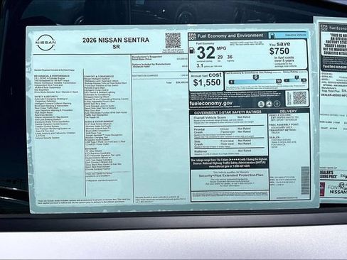 New 2026 Nissan Sentra SR FWD image 14