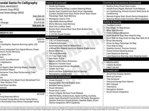Used 2024 Hyundai Santa Fe Calligraphy AWD/4WD image 3