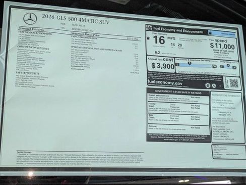 New 2026 Mercedes-Benz GLS 580 4MATIC image 20