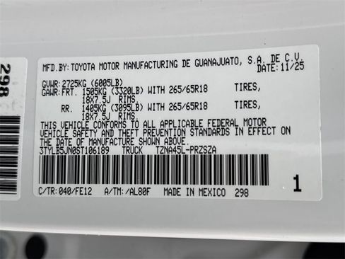 New 2025 Toyota Tacoma TRD Sport image 19