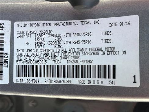 Used 2016 Toyota Tacoma SR w/ SR Convenience Package RWD image 19