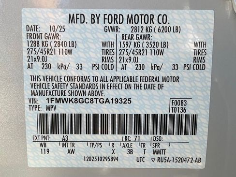 New 2026 Ford Explorer ST w/ Sun And Sound Package image 61