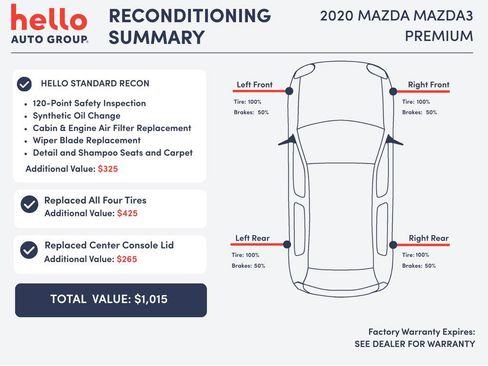 Used 2020 MAZDA MAZDA3 AWD Sedan w/ Premium Package image 3