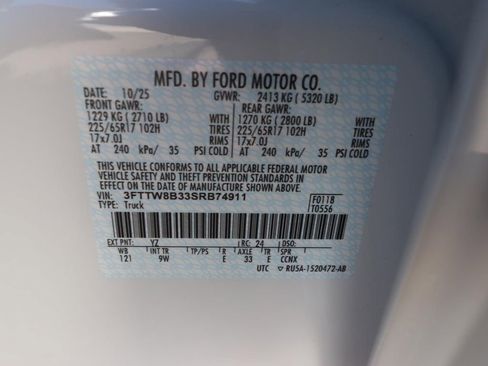 New 2025 Ford Maverick XL w/ Equipment Group 101A image 21