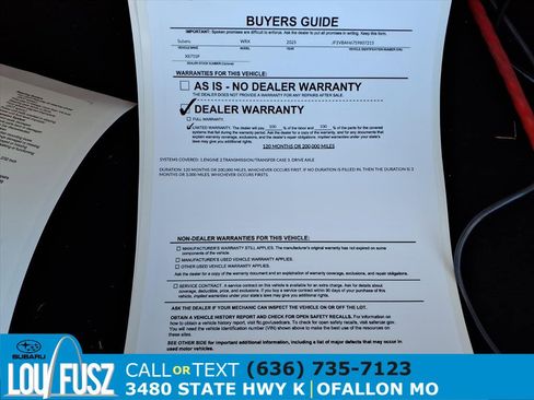 Certified 2025 Subaru WRX Premium image 35