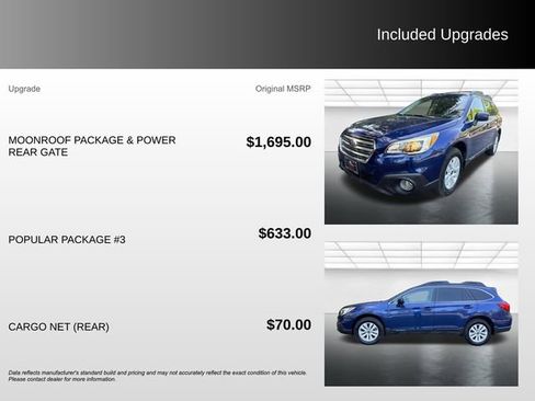 Used 2015 Subaru Outback 2.5i Premium AWD/4WD image 5