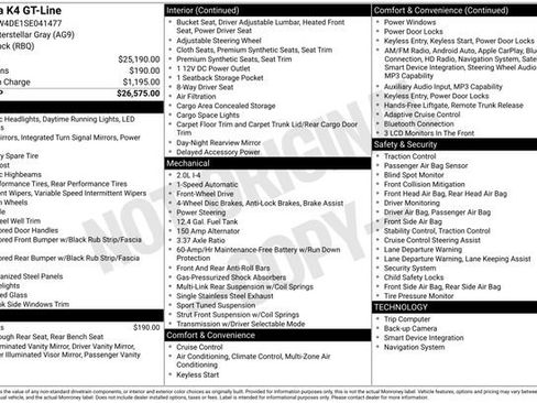 Certified 2025 Kia K4 GT-Line Turbo FWD image 35